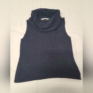 hippie laundry Navy Sleeveless Cowl Neck Sweater